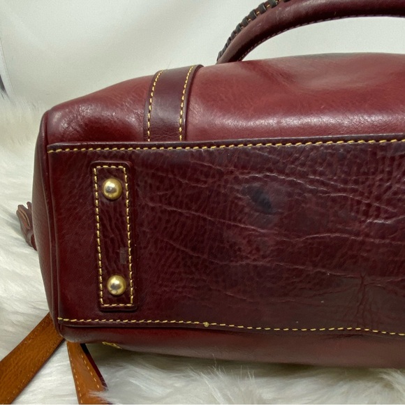 Dooney & Bourke Dark Red Florentine Handbag - Picture 5 of 13